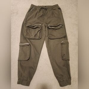 American Bazi Unisex Olive Green Cargo Pants Utility Pants Size XL Streetware